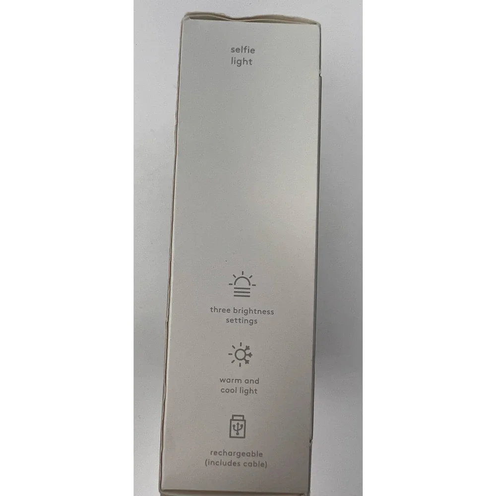 Heyday Selfie‎ Light Three Brightness Settings Warm & Cool Light Rechargeable